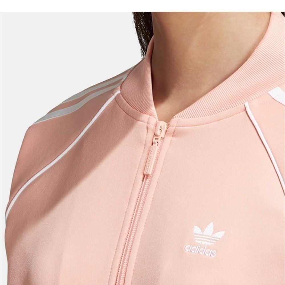 ADIDAS PEACH ORIGINAL TRACK JACKET WITH POCKETS - Picture 3 of 8